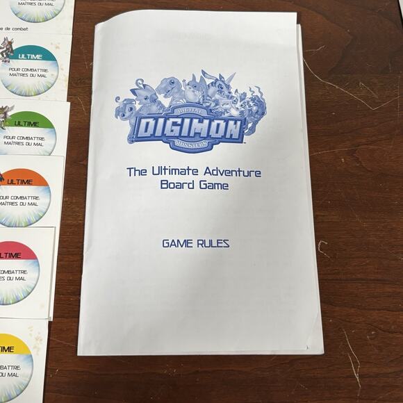 Digimon Digital Monsters Ultimate Adventure Board Game - READ Missing 2 Tokens - Picture 12 of 16